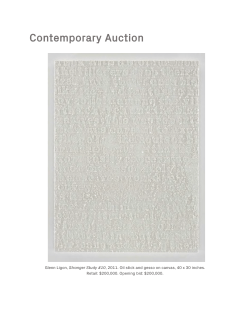 Contemporary Auction - Contemporary Art Museum St. Louis
