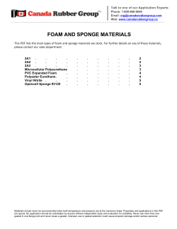 Foam and Sponge Materials PDF