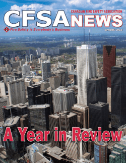 CFSA News (Spring 2015) - Canadian Fire Safety Association