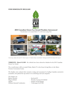 English - Canadian Green Car Award
