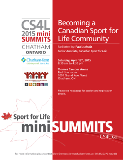 Paul Jurbala Becoming a Canadian Sport for Life Community