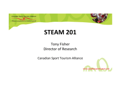steam 201 - Canadian Sport Tourism Alliance