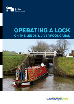 OPERATING A LOCK - Canal Boat Cruises of Riley Green