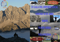 REVISTA IV GALA DEPORTE 2015 a IMPRESION.pub