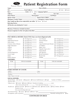 patient registration form here