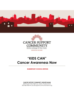 Local Kids Learn about CSCGM - Cancer Support Community