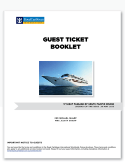 GUEST TICKET BOOKLET
