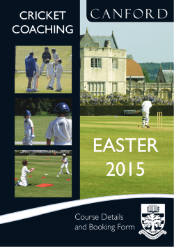 EASTER 2015 - Canford School