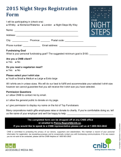 2015 Night Steps Registration Form Ontario