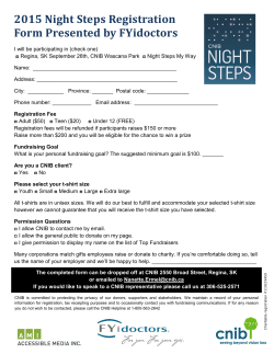 2015 Night Steps Registration Form Presented by