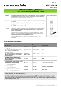 SERVICE BULLETIN - Amazon Web Services