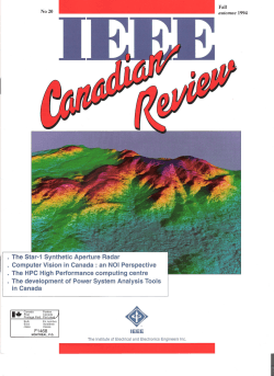 Fall/automne 1994 - IEEE Canadian Review