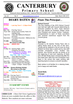 Newsletter-Thursday-26-March-2015