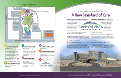 A New Standard of Care - Canyon Vista Medical Center