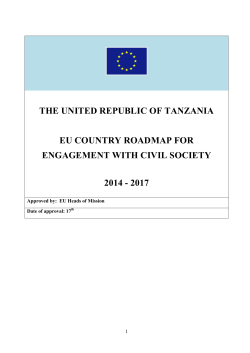 the united republic of tanzania eu country roadmap