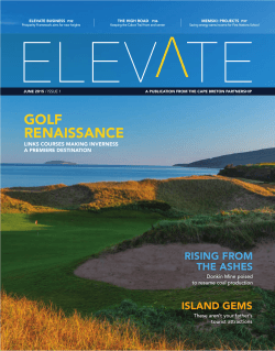 Elevate Magazine - Cape Breton Partnership