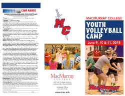 Mac Youth Volleyball Camp