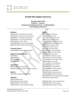 Growth Plan Update Task Force