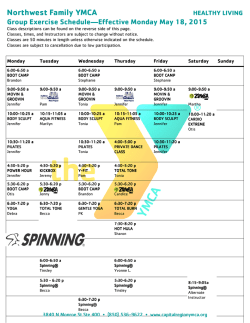 NW Group Ex Sched May 2015