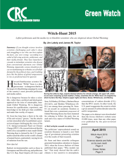 Witch-Hunt 2015 - Capital Research Center