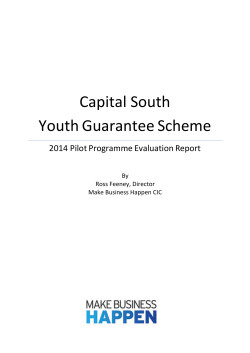 Youth Guarantee Scheme - Final Evaluation Report