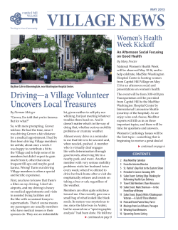Village News - Capitol Hill Village