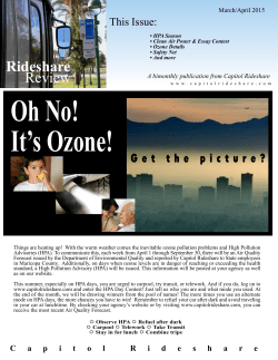 Oh No! It`s Ozone! - Capitol Rideshare
