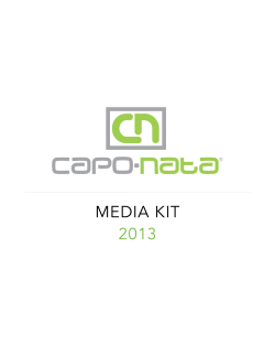Click on image to view our Media Kit. - Capo-Nata