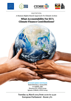 What Accountability For EU`s Climate Finance Contributions?