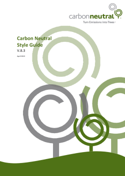 Style Guide V6 - Carbon Neutral