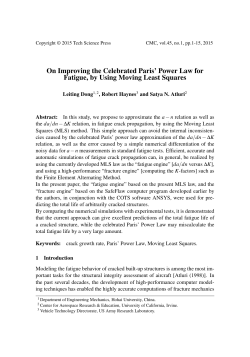 On Improving the Celebrated Paris` Power Law for Fatigue, by Using