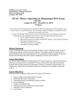 HVAC Theory, Operation & Maintenance/EPA Exam