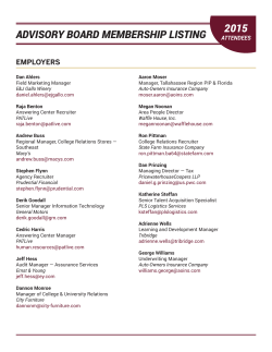 List of Board Members & Attendees