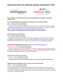 JobReady Employer Timeline Spring and