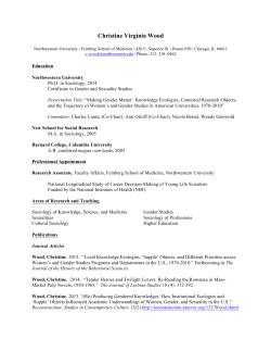 Wood`s CV - Scientific Careers Research and Development Group
