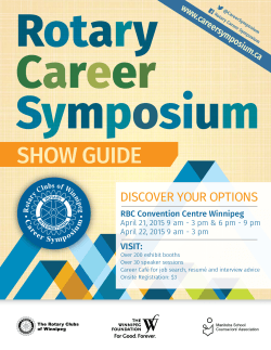 SHOW GUIDE - Rotary Career Symposium