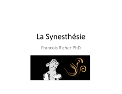 La SynesthÃ©sie