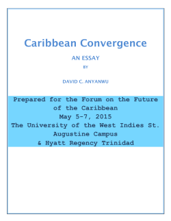 Caribbean Convergence AN ESSAY