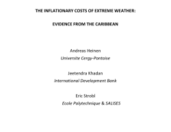 THE INFLATIONARY COSTS OF EXTREME WEATHER: EVIDENCE FROM THE