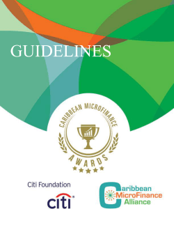 the Guidelines. - Caribbean Microfinance Alliance