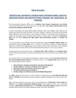 full media release - Caribbean Union Conference