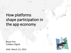 The geography of app development