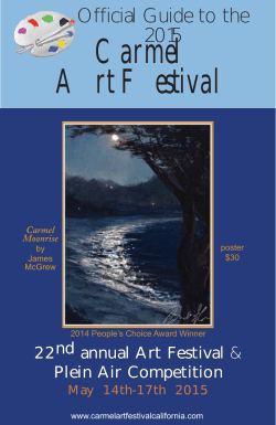 Carmel Art Festival Program 2015