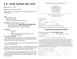 Carmel H S- CDC clinic registration 2015