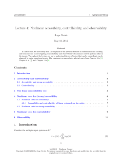 Lec 04: Controllability and observability