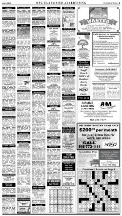 mpg classified advertising