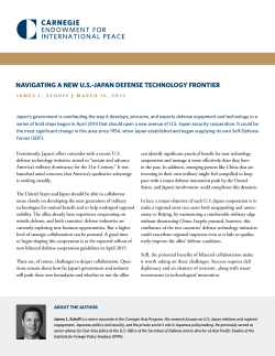navigating a new us-japan defense technology frontier