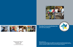 Annual Report - Carolina Community Actions, Inc.