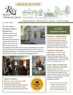 Read more in the June Newsletter