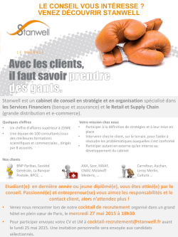 Stanwell Consulting - Cocktail du 27 mai 2015